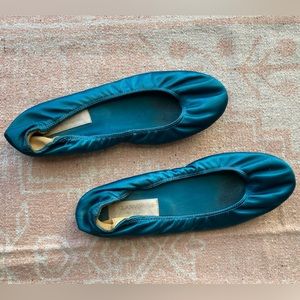Lanvin Teal Ballet Flats